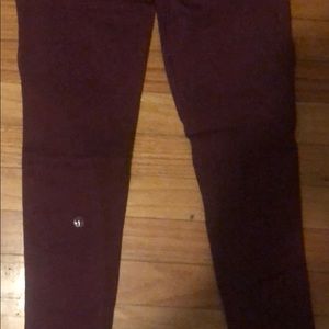 Maroon full length lululemon